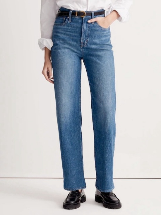 Madewell Denim - Madewell Perfect Vintage Wide Leg Jeans Size 26P Medium Wash High Rise Denim